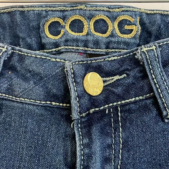 Coogi denim Y2K Capri embroidered pockets streetwear size 7/8 jeans - Picture 2 of 9